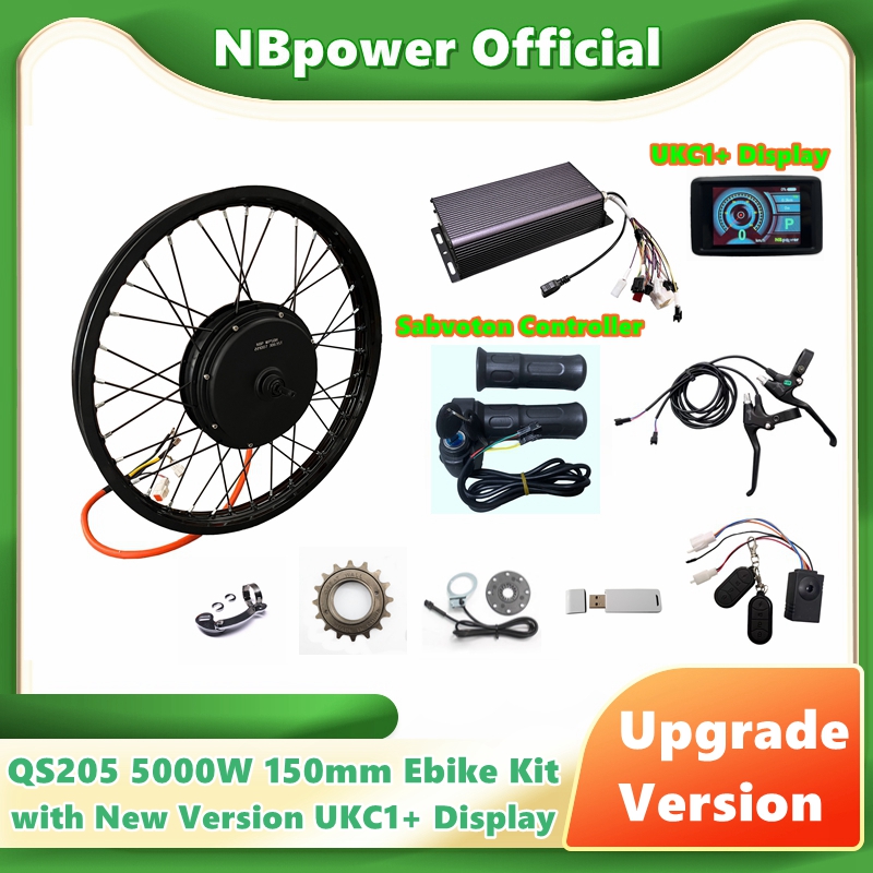5000W Hub Motor Kit 72V - NBpower/QS205 5000W V3 150mm Arka Motosiklet