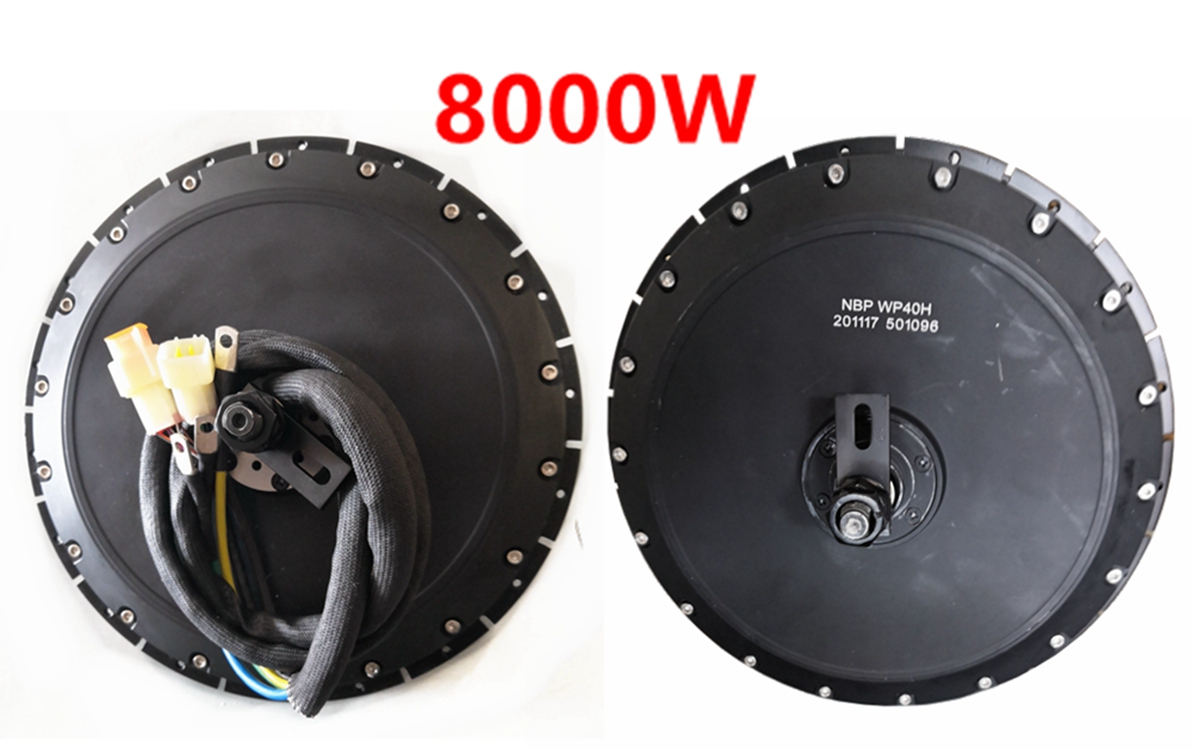 72V 8000W Brushless Hub Motor - ABD Stok QS273 40H Tepe 8000W