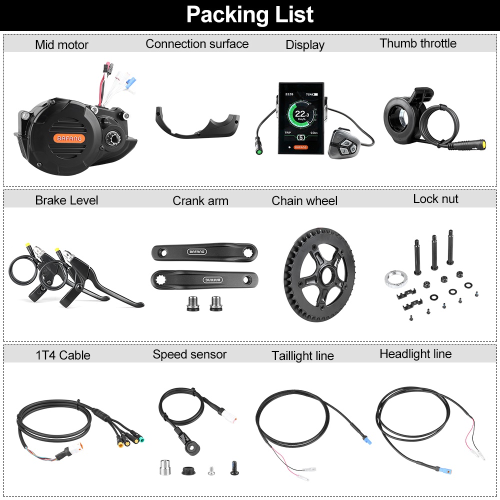 risunmotor M620 G510 48V 52V 1 - Mid Drive Conversion Kit 1000W incelemesi ve fiyatı