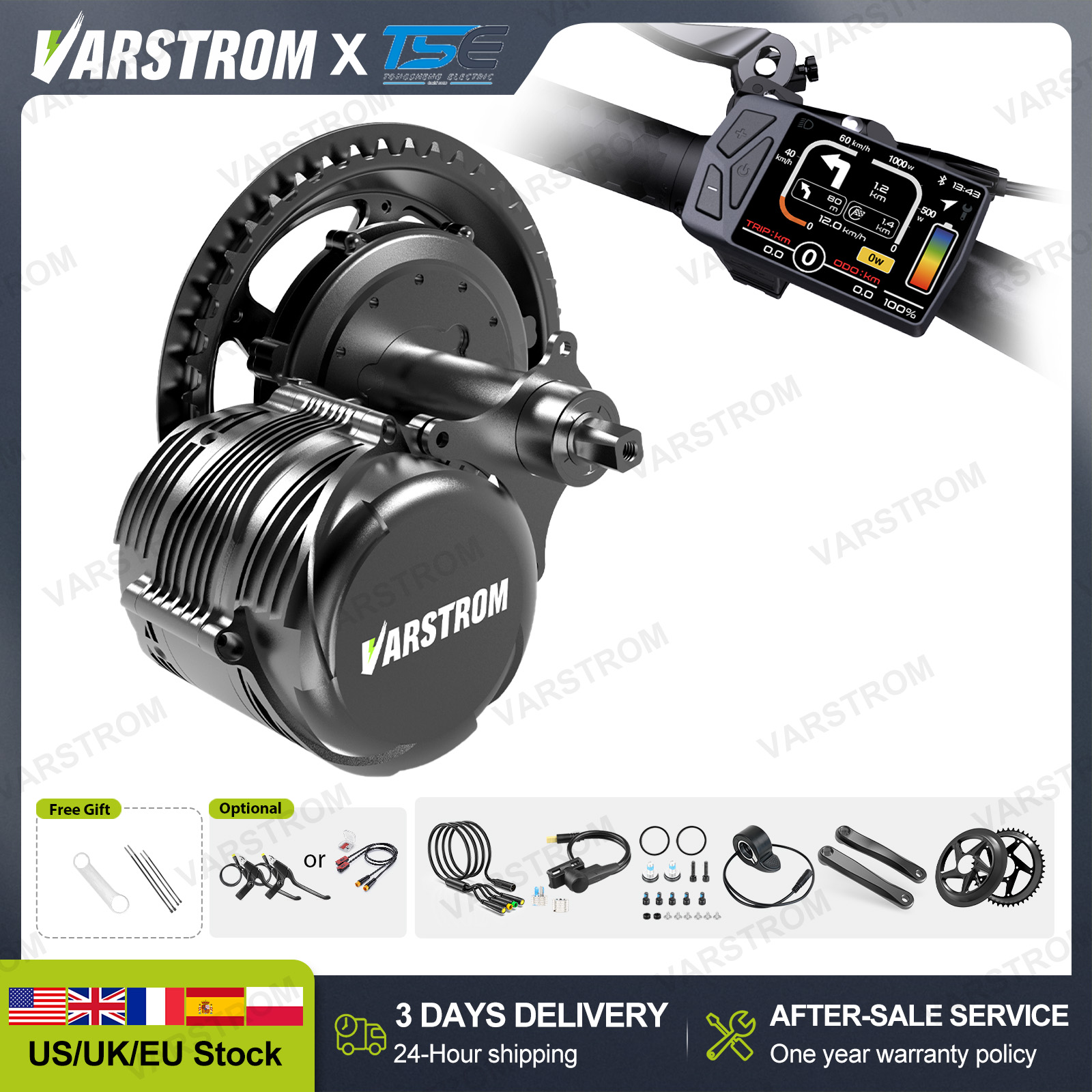 [ABD'den 3 Gün Hızlı Teslimat] - Torque Sensor Mid Drive Motor Kit incelemesi ve fiyatı